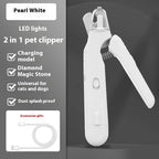 3 In 1 Pet Nail Clippers With Led Light
