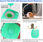 Pet Shampoo Massage Brush with Soap Dispenser