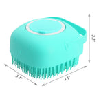 Pet Shampoo Massage Brush with Soap Dispenser