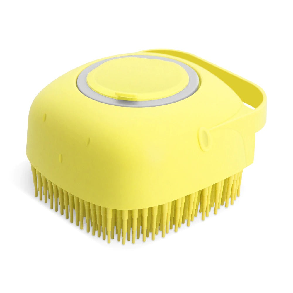 Pet Shampoo Massage Brush with Soap Dispenser