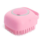 Pet Shampoo Massage Brush with Soap Dispenser