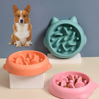 Pet Dog Cat Slow Feeder Bowls Anti Choking Slow Feeder
