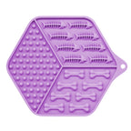 Pet feeding device dog lick pad