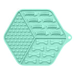 Pet feeding device dog lick pad