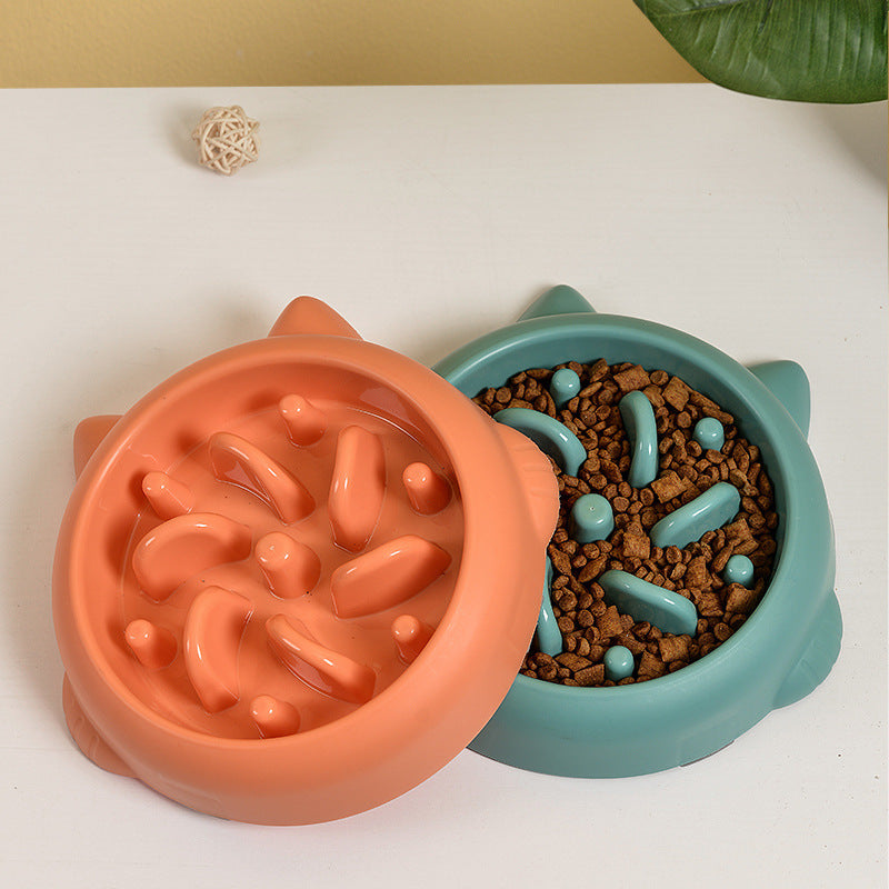 Pet Dog Cat Slow Feeder Bowls Anti Choking Slow Feeder