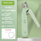 3 In 1 Pet Nail Clippers With Led Light
