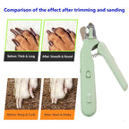 3 In 1 Pet Nail Clippers With Led Light