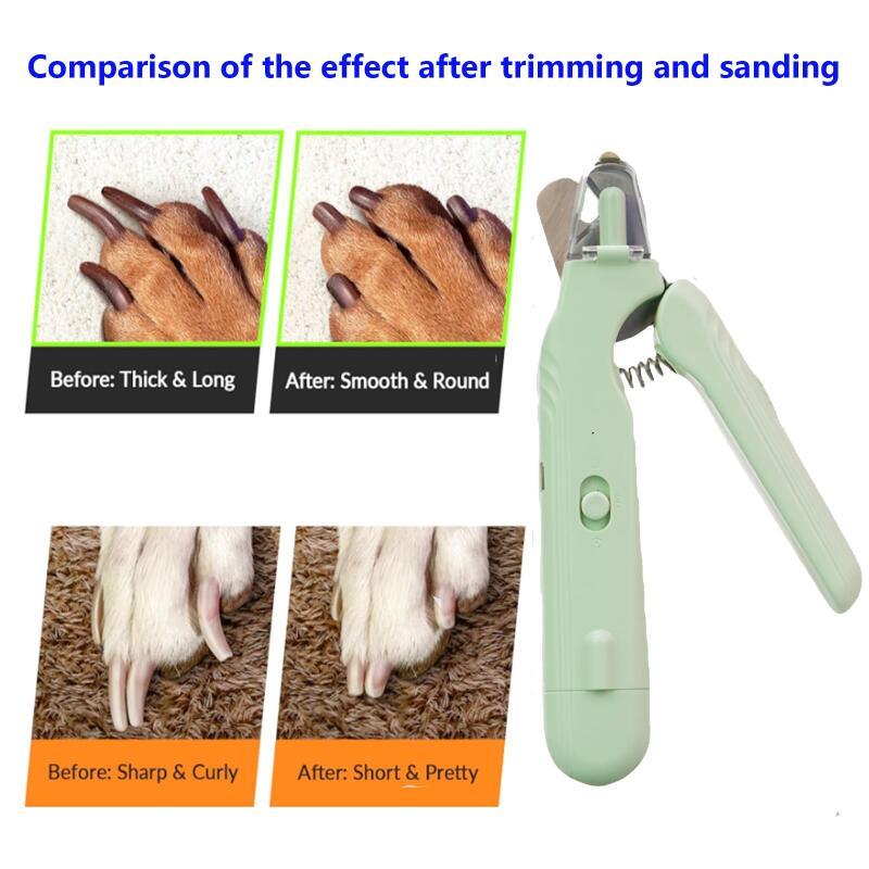 3 In 1 Pet Nail Clippers With Led Light