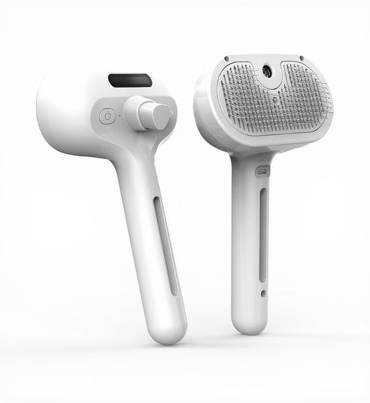 USB Pet Grooming Comb with Built-In Mist & One-Button Hair Removal