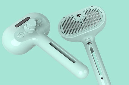 USB Pet Grooming Comb with Built-In Mist & One-Button Hair Removal